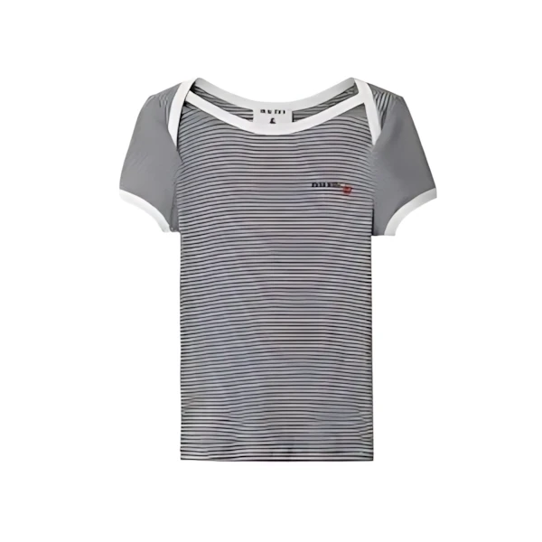 MIU MIU × PETIT BATEAU ストライプ Tシャツ