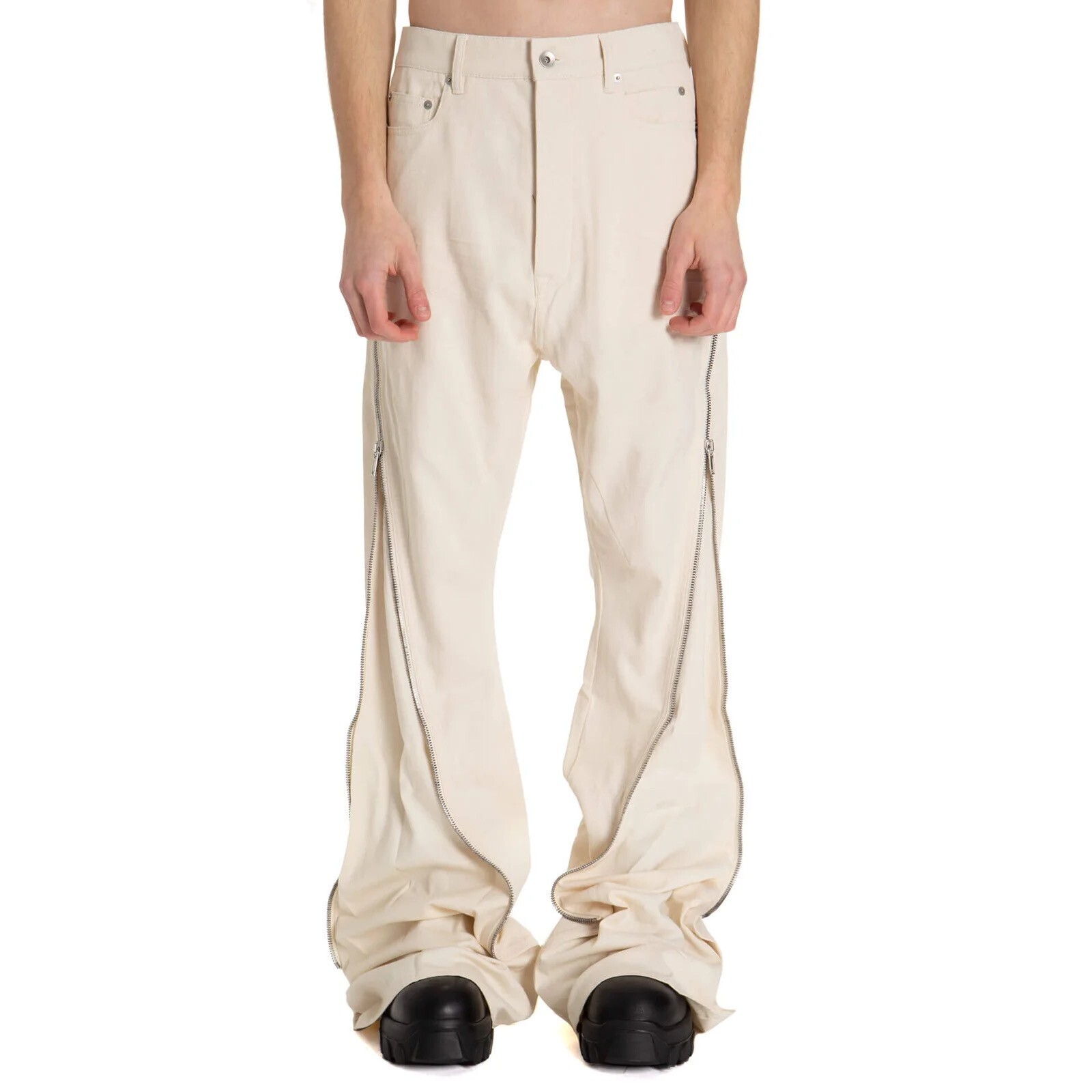 Rick Owens DRKSHDW ジップディテール フレア トラウザーズ
