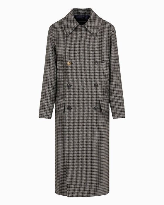 EMPORIO ARMANI ウール ダブルブレストコート