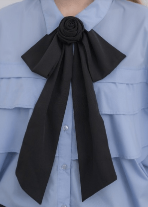 idem rose ribbon tie