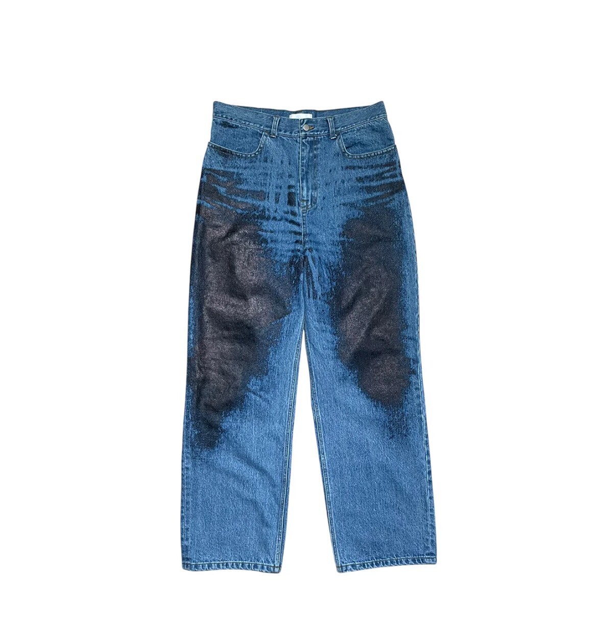 ICE & TECHNO PRINTED WHISKER DENIM｜BLUE