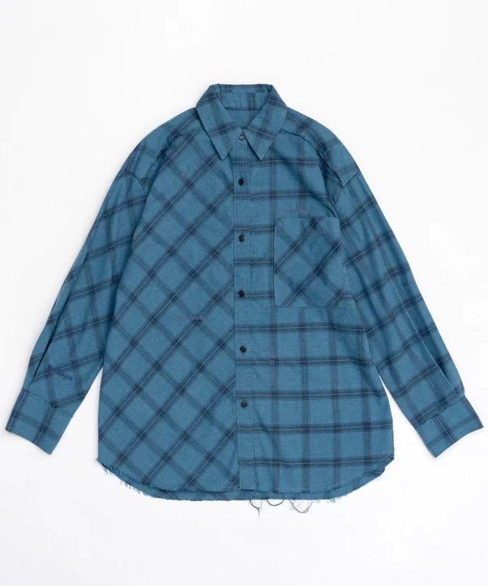 MAISON SPECIAL Random Checkered Oversized Shirt