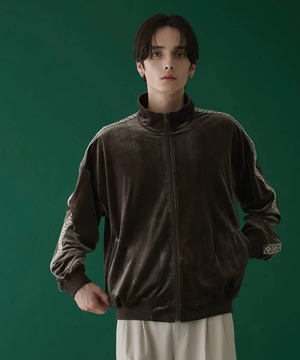 WEGO ベロアライントラックジャケット