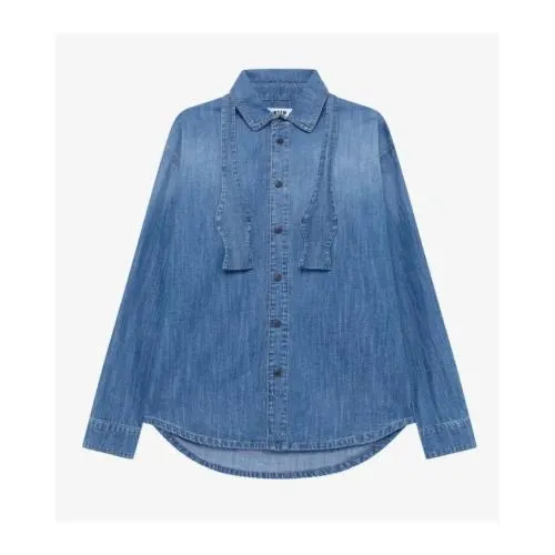 MSGM ボウタイ デニムシャツ