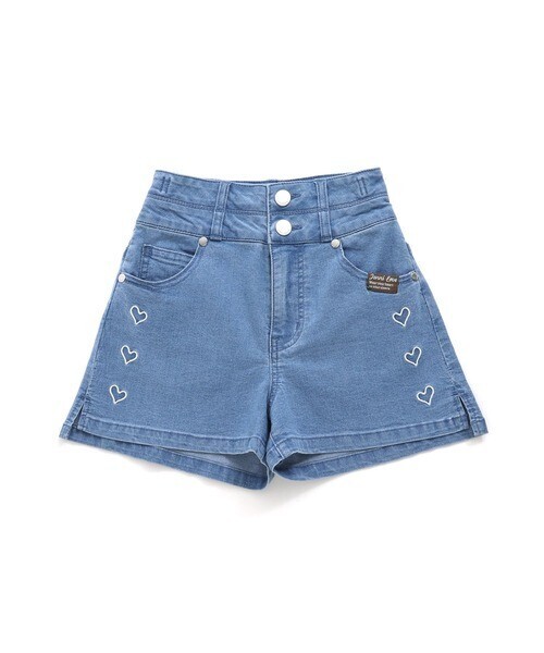 JENNI love ハイウエストスリットデニムショーパン