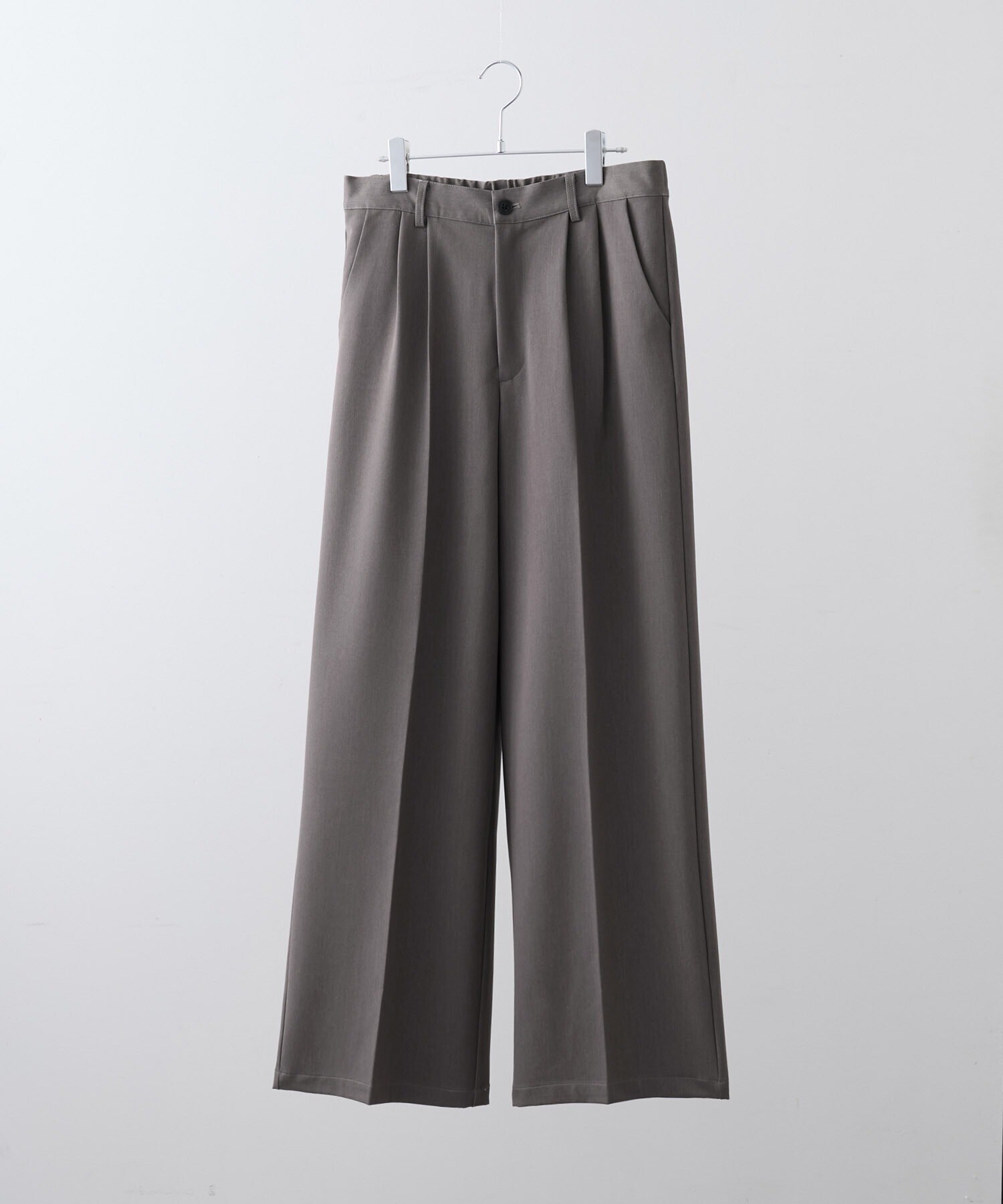 CLEL Prime TR Semi-wide Tuck Slacks