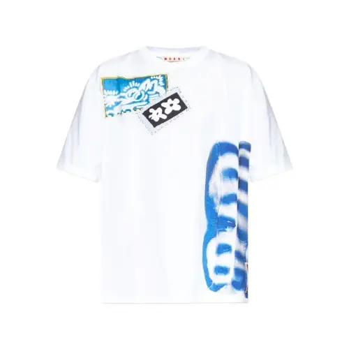 MARNI パッチワークプリント Tシャツ