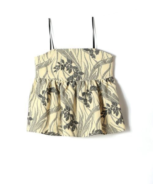 EBONY Flower Jacquard Camisole