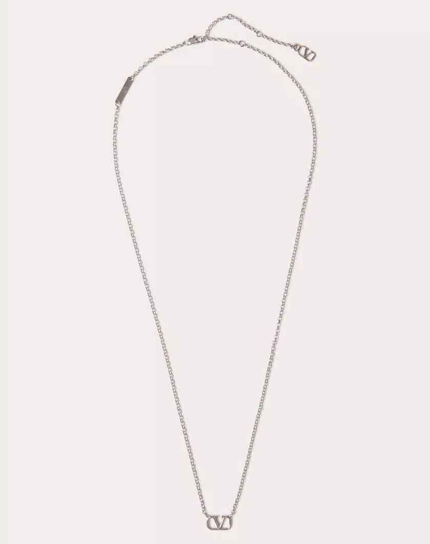 VALENTINO GARAVANI Vロゴ シグネチャー メタル ネックレス