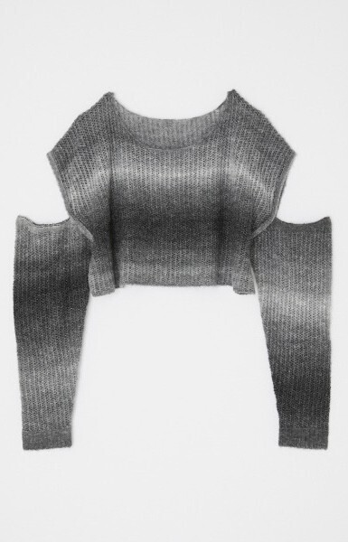 LAGUA GEM SLEEVE SLIT ローゲージニット
