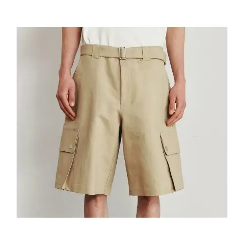 HEUTE BELTED COTTON CARGO SHORTS