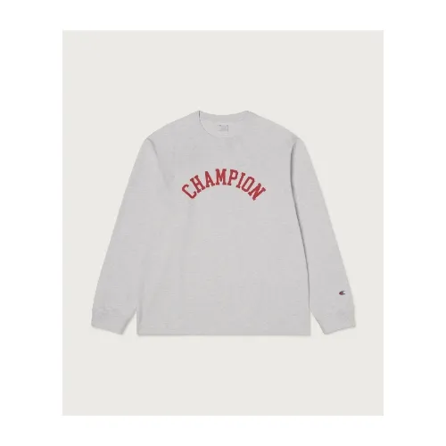 CHAMPION アーチ ロゴ ルーズフィット ロングスリーブ Tシャツ