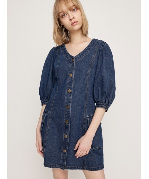 SLY V NECK DENIM S/OP