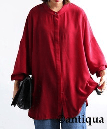 antiqua シャドーストライプシャツ シャツ レディース トップス・pk-00875