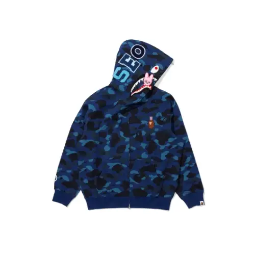A BATHING APE × Stray Kids DWAEKKI SHARK FULL ZIP HOODIE