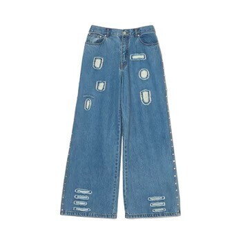 AFB PATCHED DENIM PANTS