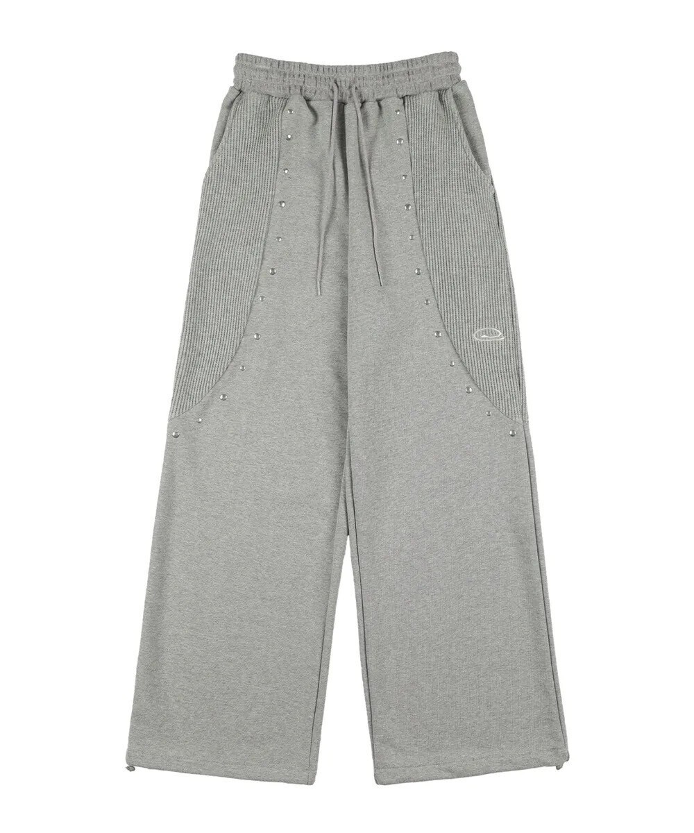 KAIFAI Waffle Stud Sweatpants (Melange) K25QC692