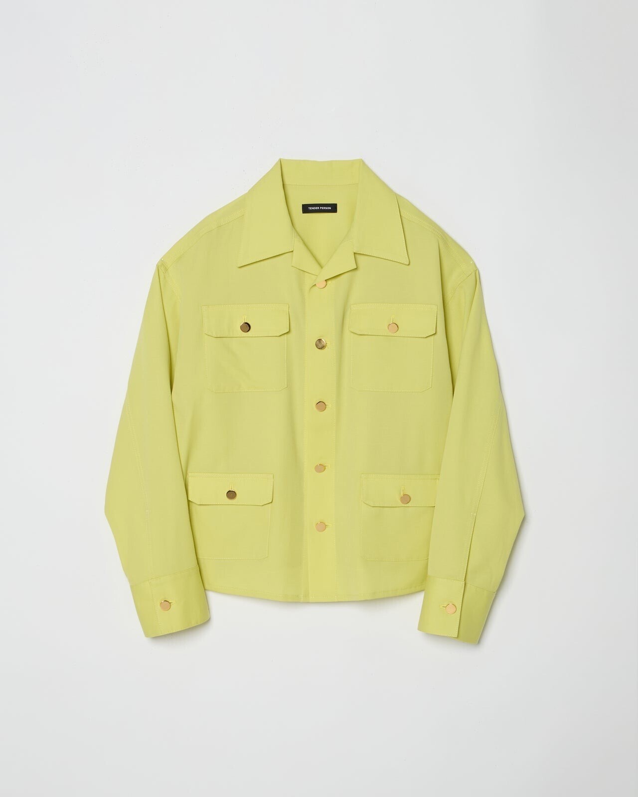 TENDER PERSON 4POCKET JACKET -YELLOW-