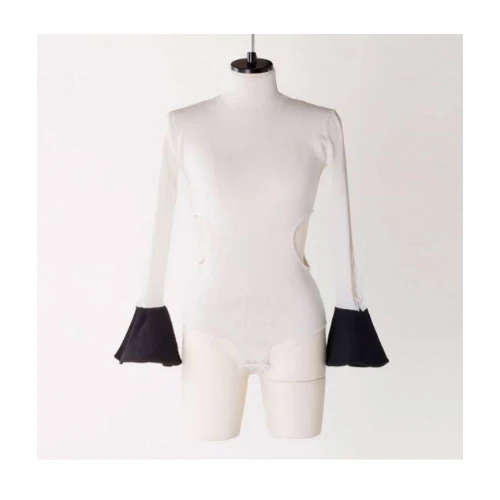 FETICO BICOLORED KNIT BODYSUIT
