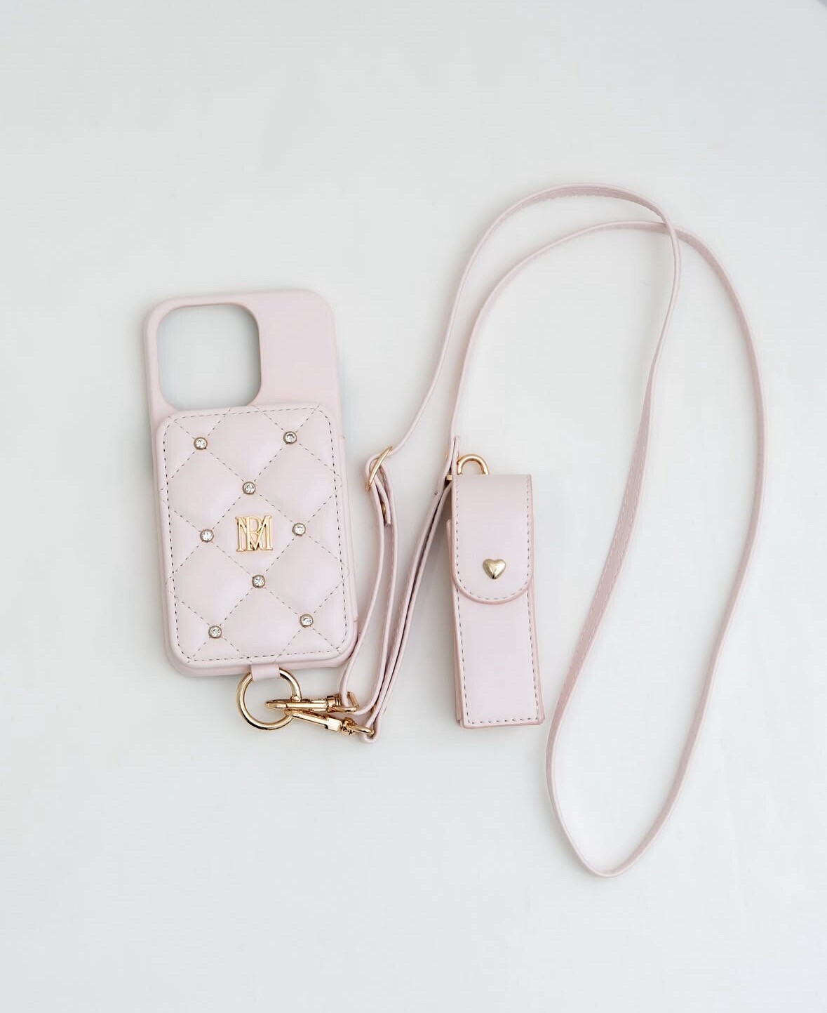 Rosé Muse Quilting iPhone case with lip case