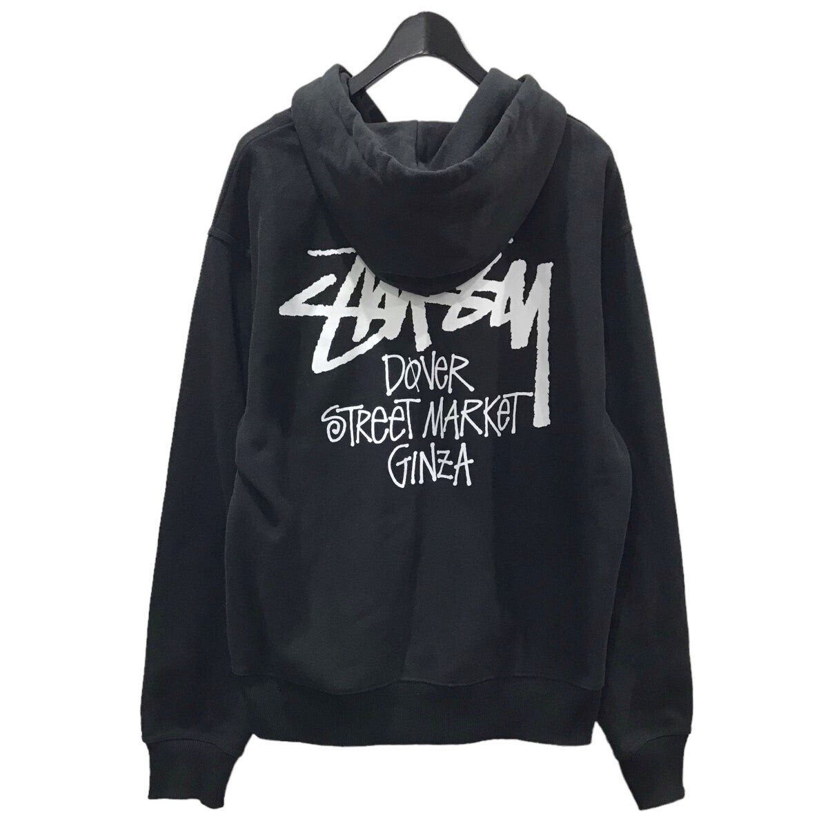 STUSSY ロゴプリントジップアップパーカー