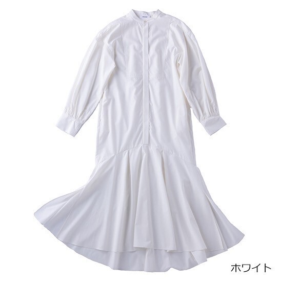 MIESROHE ウォッシャブルマーメイドロングシャツワンピース