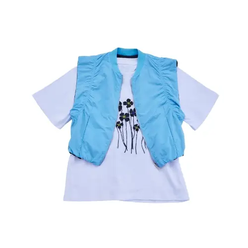Torico Flower Tee and Vest Set