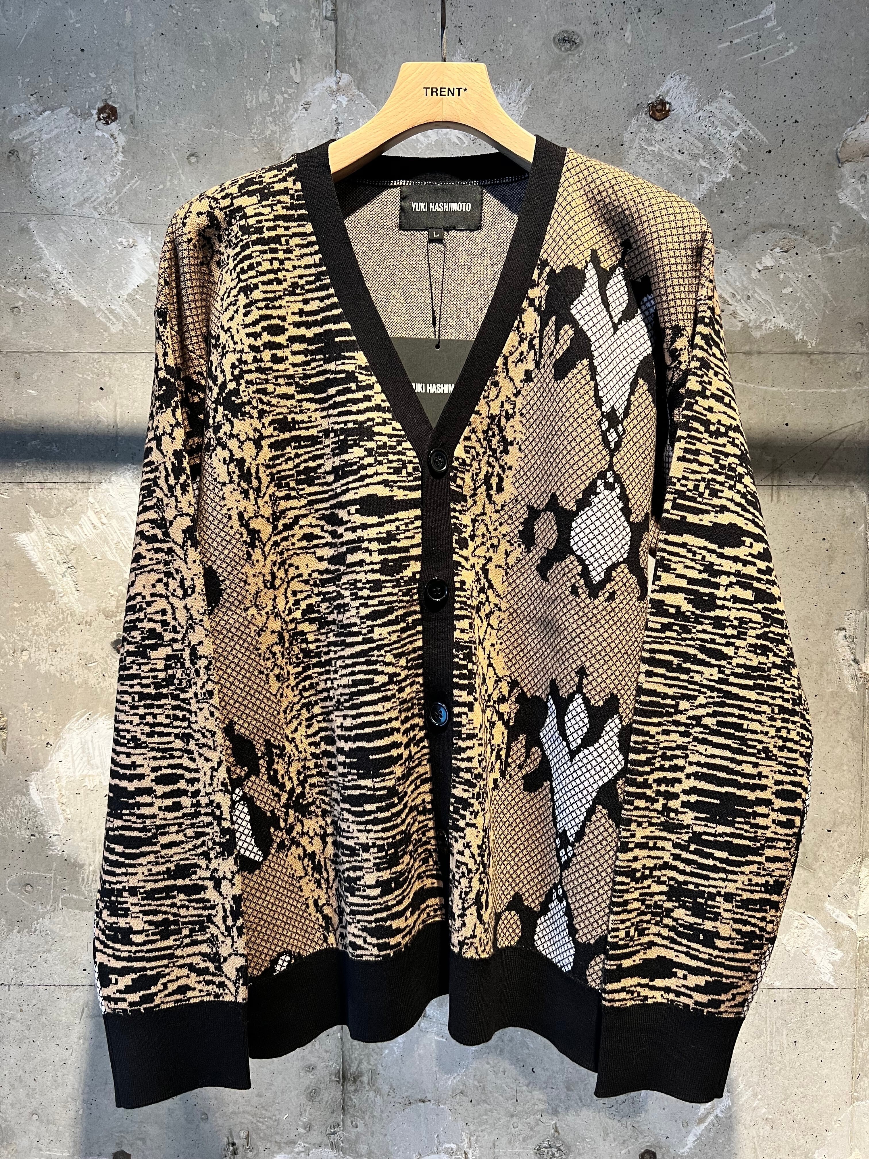 YUKI HASHIMOTO YH SNAKE PATTERN CARDIGAN
