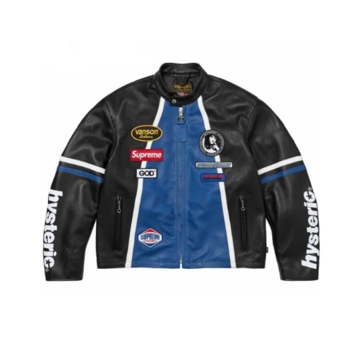 Supreme × HYSTERIC GLAMOUR Vanson Leather Jacket "Black"