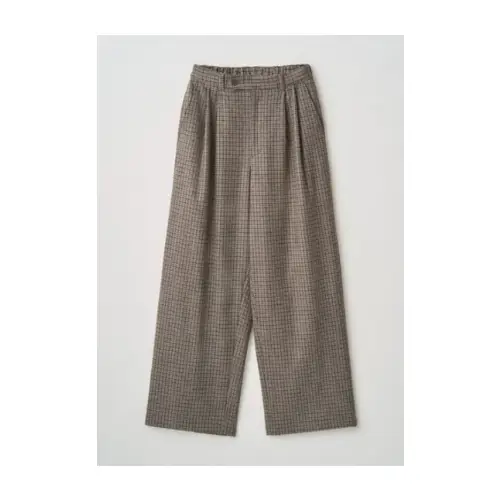 JUHA CHECK WIDE EASY PANTS