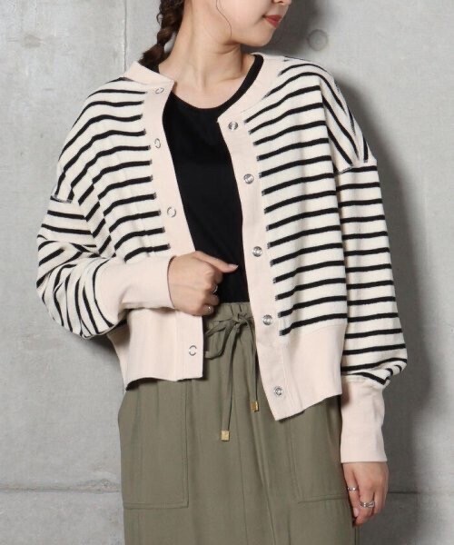 FREDY REPIT カットソースナップカーディガン