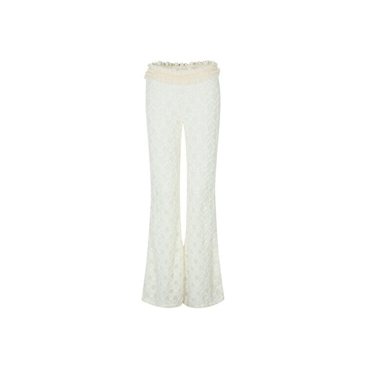 MINJIENA heart lace pants ivory