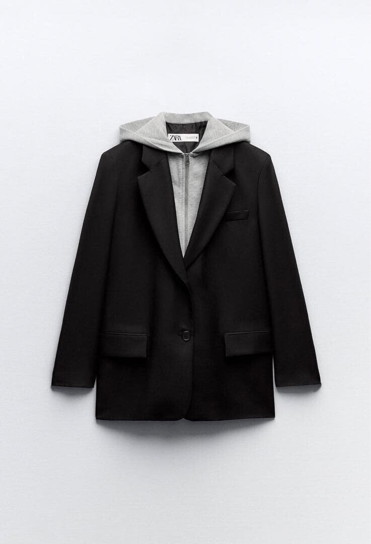 ZARA コンビブレザージャケット