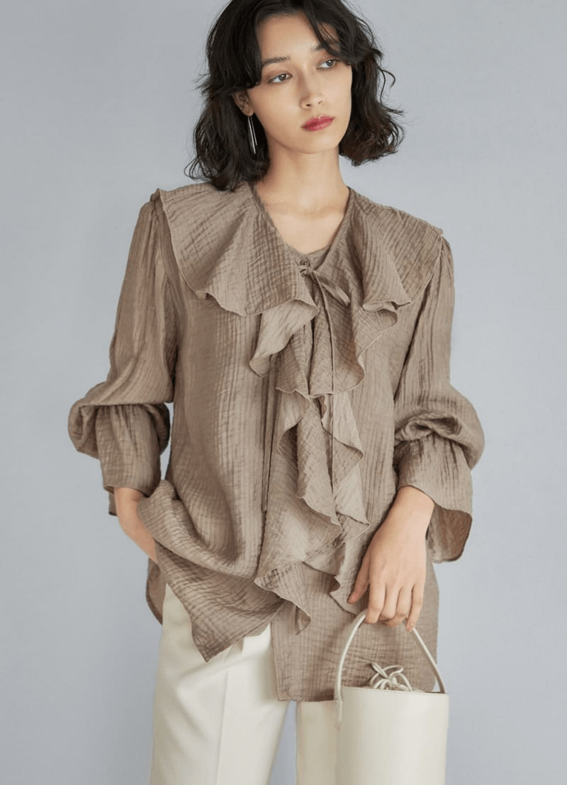 STYLE DELI ラッフル付け襟2WAYブラウス