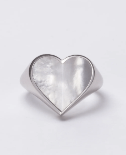 MAYU Heart ring (Mother of pearl)