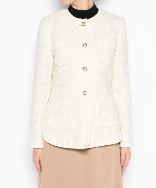 LOULOU WILLOUGHBY ファンシーツイードクルージャケット