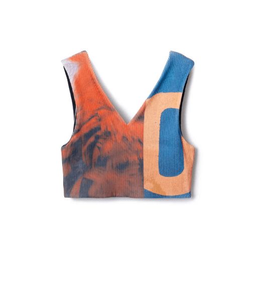 NON TOKYO PRINT RIB BUSTIER