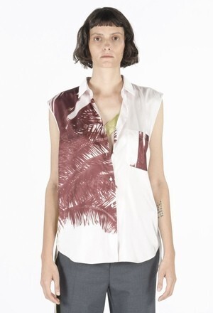 N°21 PALM TREE-PRINT SHIRT
