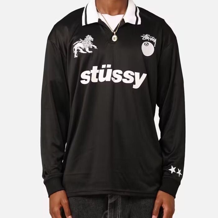 STUSSY フットボール 長袖 ポロシャツ Tシャツ