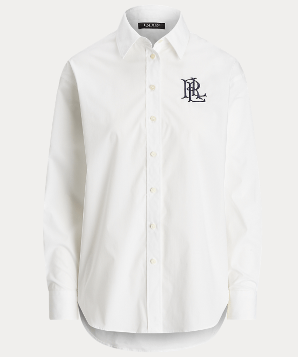 Lauren Ralph Lauren リラックスド フィット ストレッチ コットン シャツ