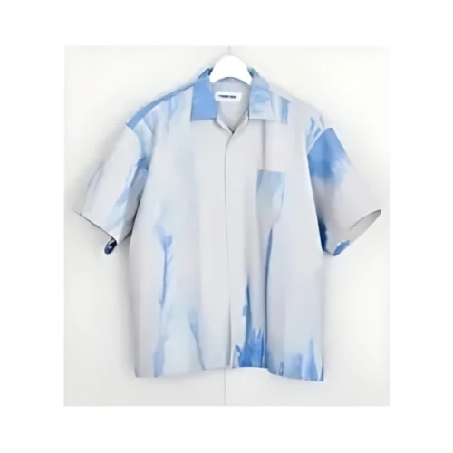DISCOVERED Tie dye leather shirt