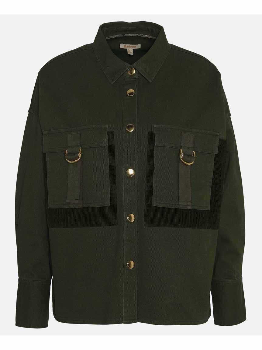 Barbour Malton Wポケット シャツ ブルゾン