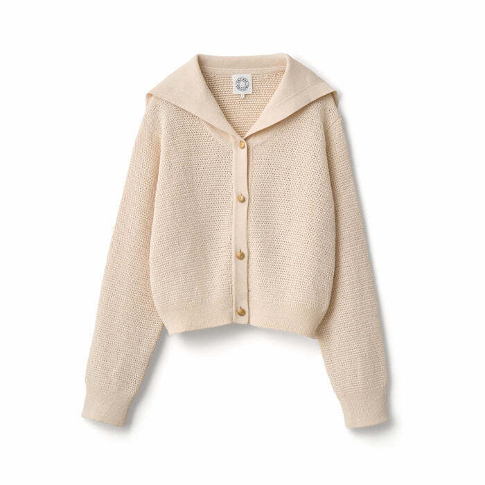 ORCIVAL Women's Sailor Collar Knit Cardigan