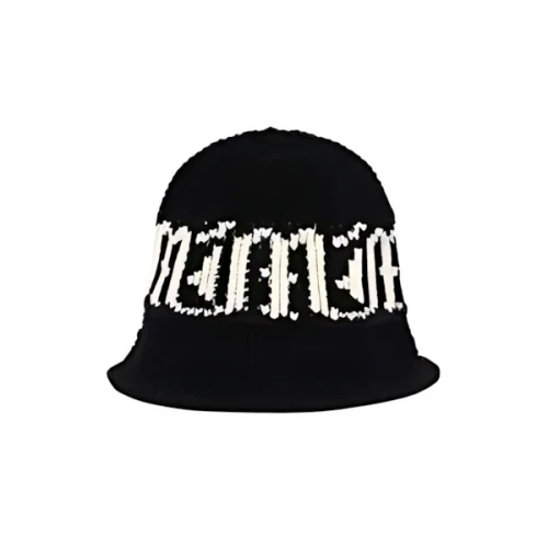 MAHAGRID GOTHIC LOGO KNIT BUCKET HAT
