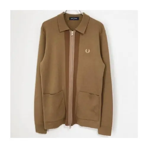 FRED PERRY ジップ ニット カーディガン