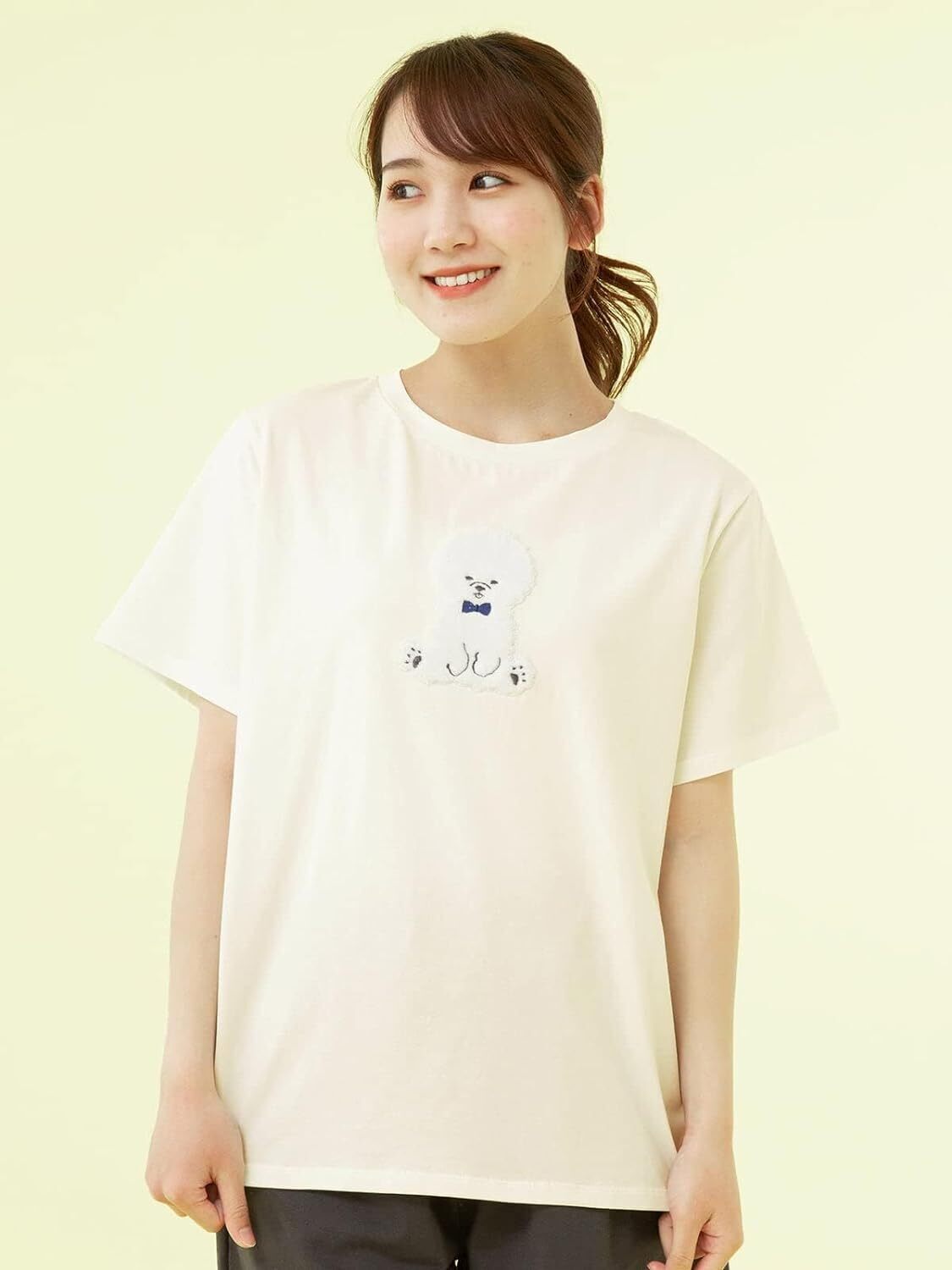tutuanna リラっこティ 綿100％ビションフリーゼTシャツ