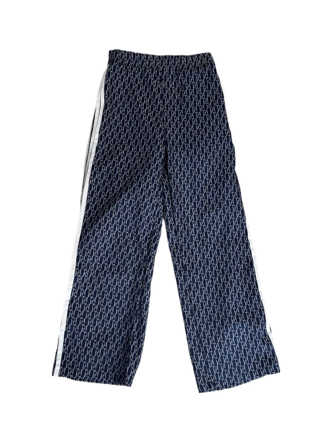 ALUDE SELECT blue denim design pants