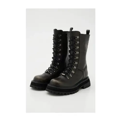 LAGUA GEM BLURRED LACE UP ブーツ