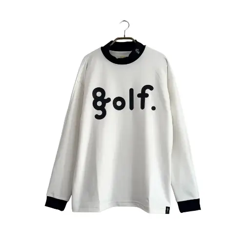 8G SHOOT LOGO PRINT MOCK NECK L/S TEE