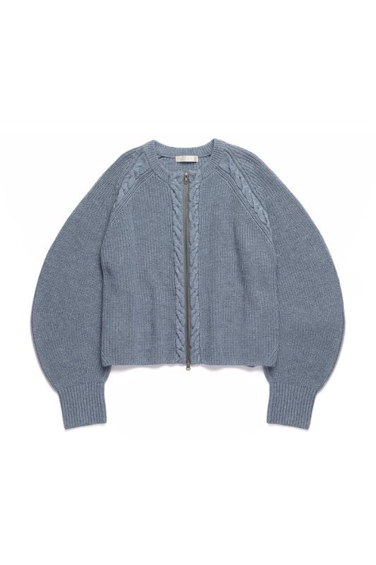 RIELLE riche Raglan Sleeve Cable Knit Cardigan